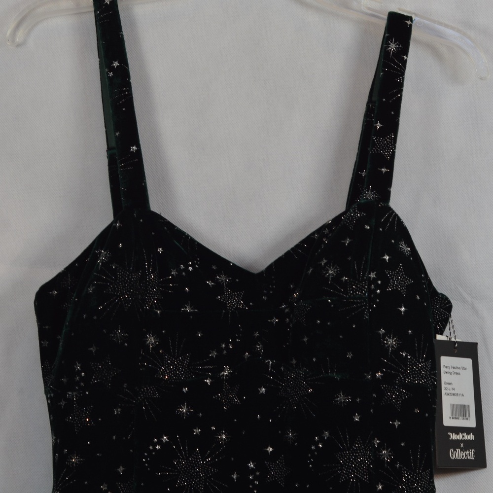 ModCloth X Collectief. Velvet  Dress SZ 10 NWT - Picture 6 of 10